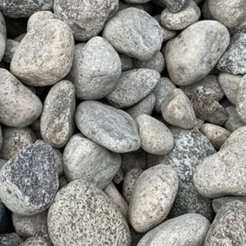 Salt and pepper river rock